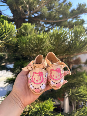 Hello kitty tan baby/kids (closed toe)
