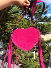 Load image into Gallery viewer, Heart cowhide crossbody
