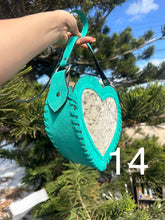 Load image into Gallery viewer, Heart cowhide crossbody
