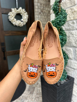 hello kitty pumpkin tan Halloween