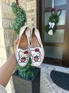 Hello kitty brown strawberry(white)