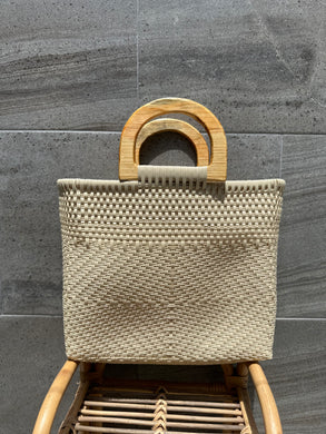 Eco friendly bag wooden handle