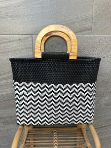 Eco friendly bag wooden handle