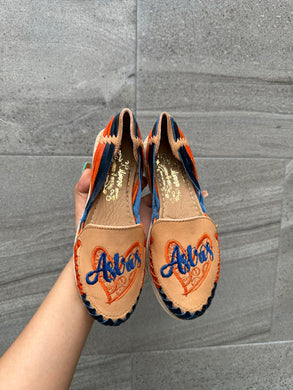ASTROS SHOES ORANGE HEART (COLORS) TAN 1