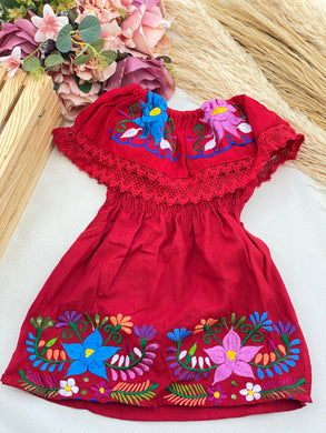 Campesina Kids Dress Red