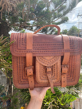 Load image into Gallery viewer, Crossbody briefcase leather 2