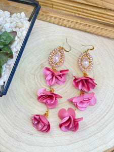 aretes 3 flores