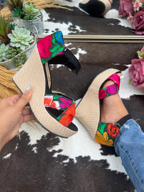 Chiapas embroidery wedges / bordado