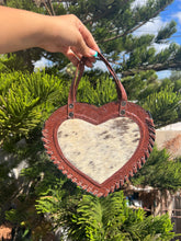 Load image into Gallery viewer, Heart Handbag Cowhide Syrup