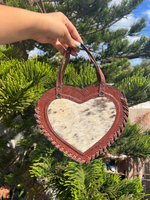 Heart Handbag Cowhide Syrup