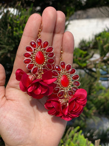 aretes flores