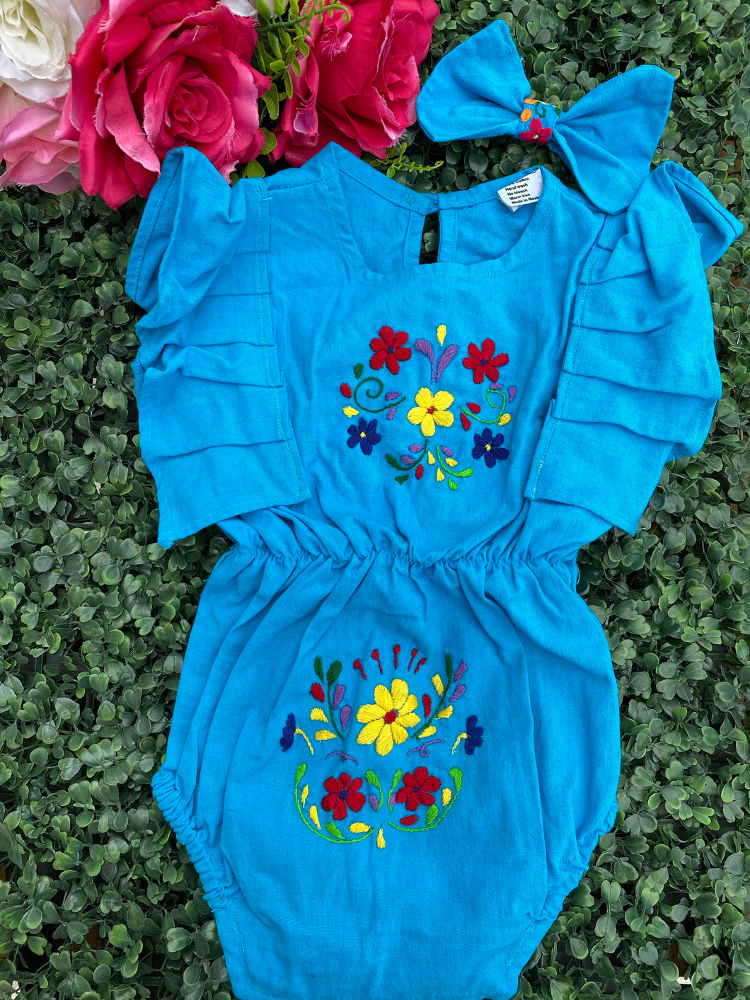 Onesie baby blue manta