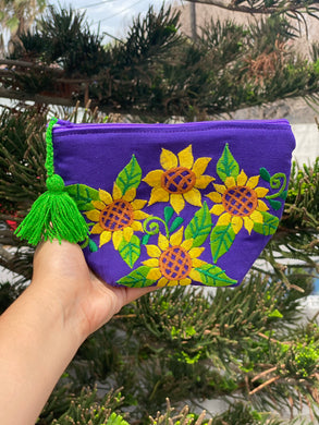 Make up bag purple