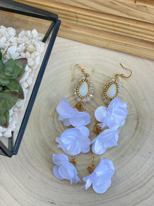 aretes 3 flores