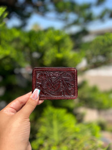 Leather Card Holder Dark Brown