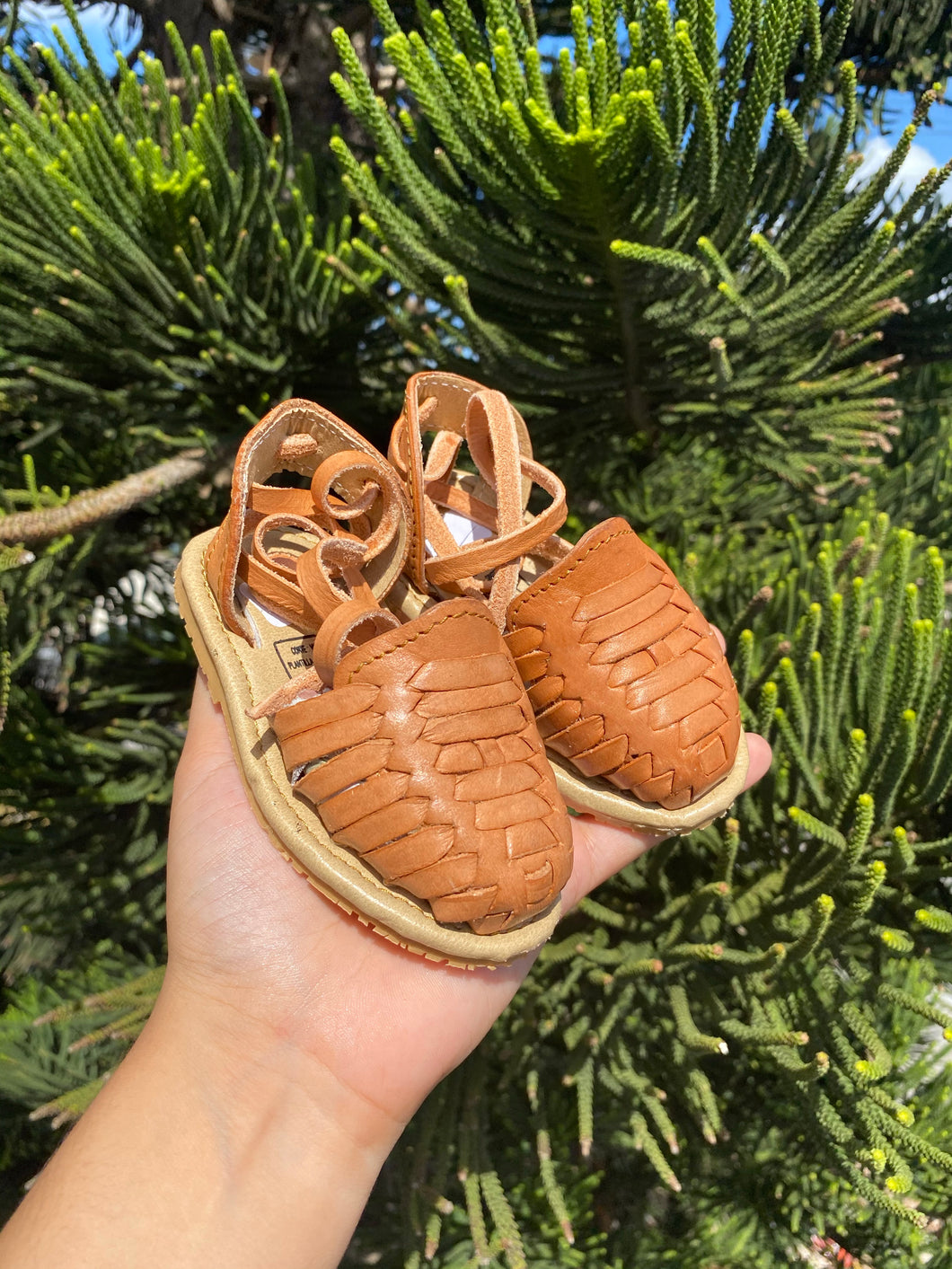 KIDS Tan Lace-Up