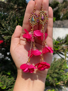 aretes 3 flores