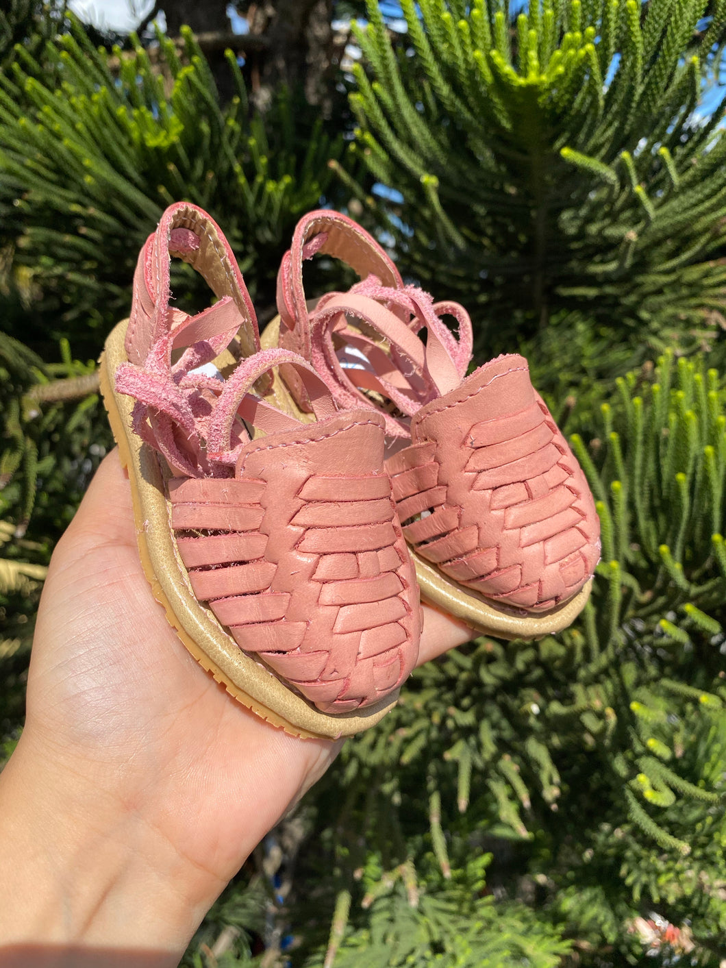 KIDS Pink Lace-Up