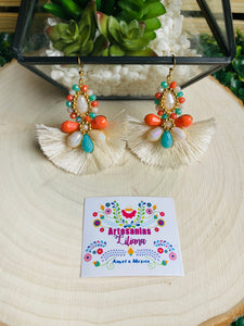 Aretes Blanca/ Earrings