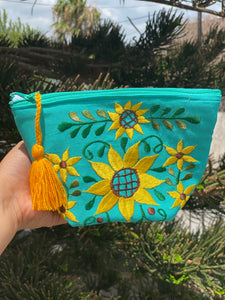 Make up bag aqua