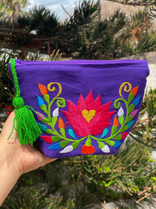 Make up bag purple