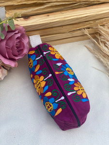 Purple make up bag/ pencil bag