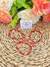 Load image into Gallery viewer, Ojo Bracelet Clear Red