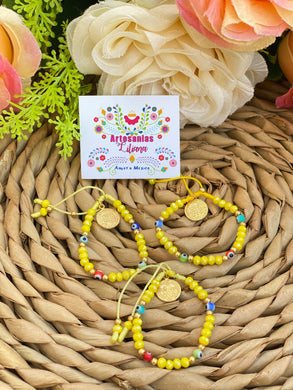 Yellow ojo bracelet kids