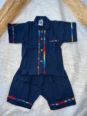 Navy Blue Baby Boy Outfit