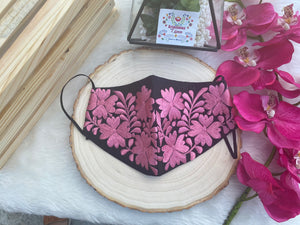 Face mask embroidery