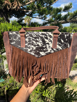 Bella Cowhide Big Handbag