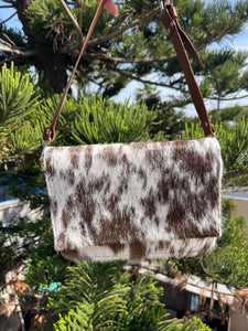 Daisy Leather/ Cowhide handbag & Crossbody