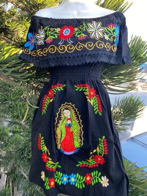 Virgencita dress adult black