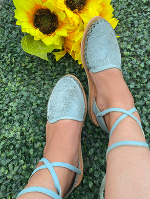 Girasol Turquoise Lace Up