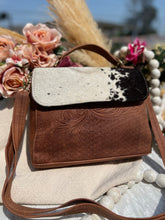 Load image into Gallery viewer, Daisy Leather/ Cowhide Crossbody