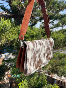 Daisy Leather/ Cowhide handbag & Crossbody