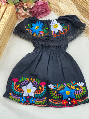 Campesina Kids Dress Black