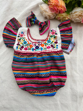 Cheetah Sarape Onesie