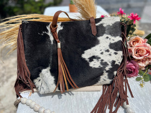 Bella Cowhide Big Handbag