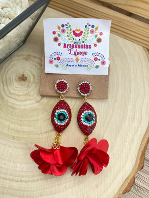 Ojo earrings 1 flower