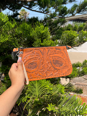 Elisa Hand Wristlet Honey