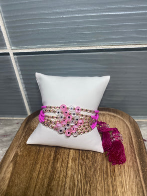 Ojo bracelet fuchsia bright