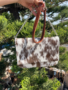 Daisy Leather/ Cowhide handbag & Crossbody