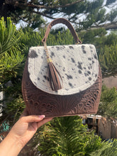 Load image into Gallery viewer, Lily cowhide handbag and crossbody