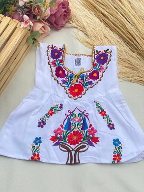 Lily Lace Kids Dress White