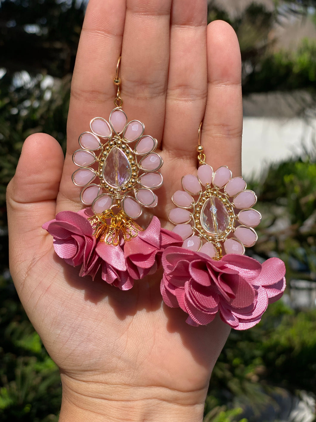 aretes flores