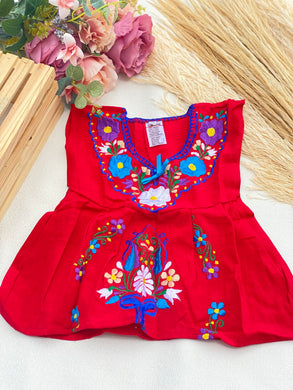 Lily Lace Kids Dress Red